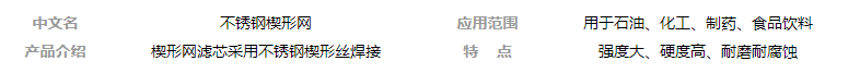 不銹鋼楔形網(wǎng)濾芯的優(yōu)勢_http://m.zfsolar.cn_新聞資訊_第1張